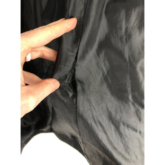 Herman Kay VTG Women's Size Medium Dark Grey Wool Blend Button Front Coat Jacket - Picture 5 of 8